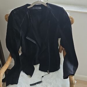 Blank NYC Black Suede Jacket